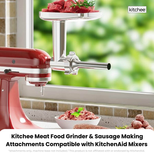 Kitchee Meat Food Grinder Sausage Attachment - Compatible with KitchenAid Mixers – view 2