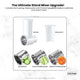 Kitchee Slicer Shredder Grater 3 Attachments - Compatible with KitchenAid Mixer – view 5