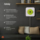 Tooleroo Wall Mountable CD Player Speaker - Bluetooth HiFi FM Radio White – view 9