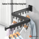 Tooleroo Clothes Drying Rack Tri-Fold Wall-Mount Space-Saving Laundry Hanger – view 2