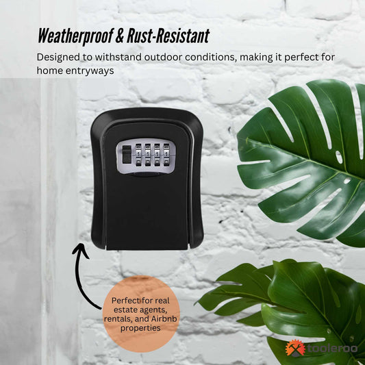 Tooleroo Wall Mount Key Lock Box – 4-Digit Safe Weatherproof Secure Storage – view 2