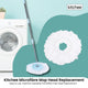 Kitchee Microfibre Mop Head Replacement for Kitchee Spin Mop - White Round – view 2