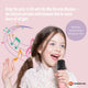 Mini Karaoke Machine and 2x Wireless Microphones Portable Bluetooth Speaker Pink – view 2