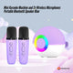 Mini Karaoke Machine - 2x Wireless Microphones Portable Bluetooth Speaker Purple – view 2
