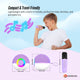 Mini Karaoke Machine - 2x Wireless Microphones Portable Bluetooth Speaker Purple – view 4