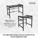 Kitchee Microwave Single Shelf - Expanding Storage Rack Kitchen Organiser Stand – view 6
