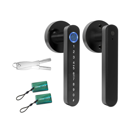 Tooleroo Digital Smart Door Lock Handle - 5in1 Keypad Home Entry Security System - Auzzistore
