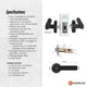 Tooleroo Digital Smart Door Lock Handle - 5in1 Keypad Home Entry Security System – view 9
