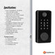 Tooleroo Digital Smart Door Lock Keypad - 5-in-1  Home Entry Security System – view 9