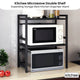 Kitchee Microwave Double Shelf - Expanding Storage Rack Kitchen Organiser Stand – view 2