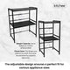 Kitchee Microwave Double Shelf - Expanding Storage Rack Kitchen Organiser Stand – view 6