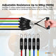 Social Hike Resistance Band Set with Handles - 11pcs Home Workout Kit 4.5-68kg – view 3