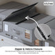 1x Kitchee Foldable Bed Sheet Storage Box – Linen & Closet Organiser Grey – view 3