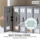 1x Kitchee Foldable Bed Sheet Storage Box – Linen & Closet Organiser Grey – view 4