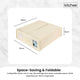 1x Kitchee Foldable Bed Sheet Storage Box – Linen & Closet Organiser Beige – view 6