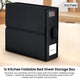 1x Kitchee Foldable Bed Sheet Storage Box – Linen & Closet Organiser Black – view 2