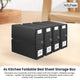 4x Kitchee Foldable Bed Sheet Storage Box – Linen & Closet Organiser Black – view 2