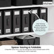 4x Kitchee Foldable Bed Sheet Storage Box – Linen & Closet Organiser Black – view 4