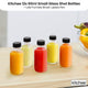Kitchee 12x 60ml Small Glass Bottles + Lids Funnels Brush Labels Pen – view 2