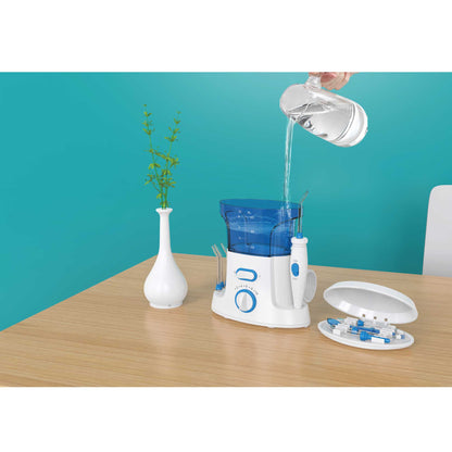 600ml Electric Dental Water Flosser - 10 Pressure Settings, SAA Approved, Family Set