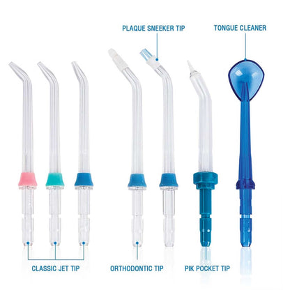 600ml Electric Dental Water Flosser - 10 Pressure Settings, SAA Approved, Family Set