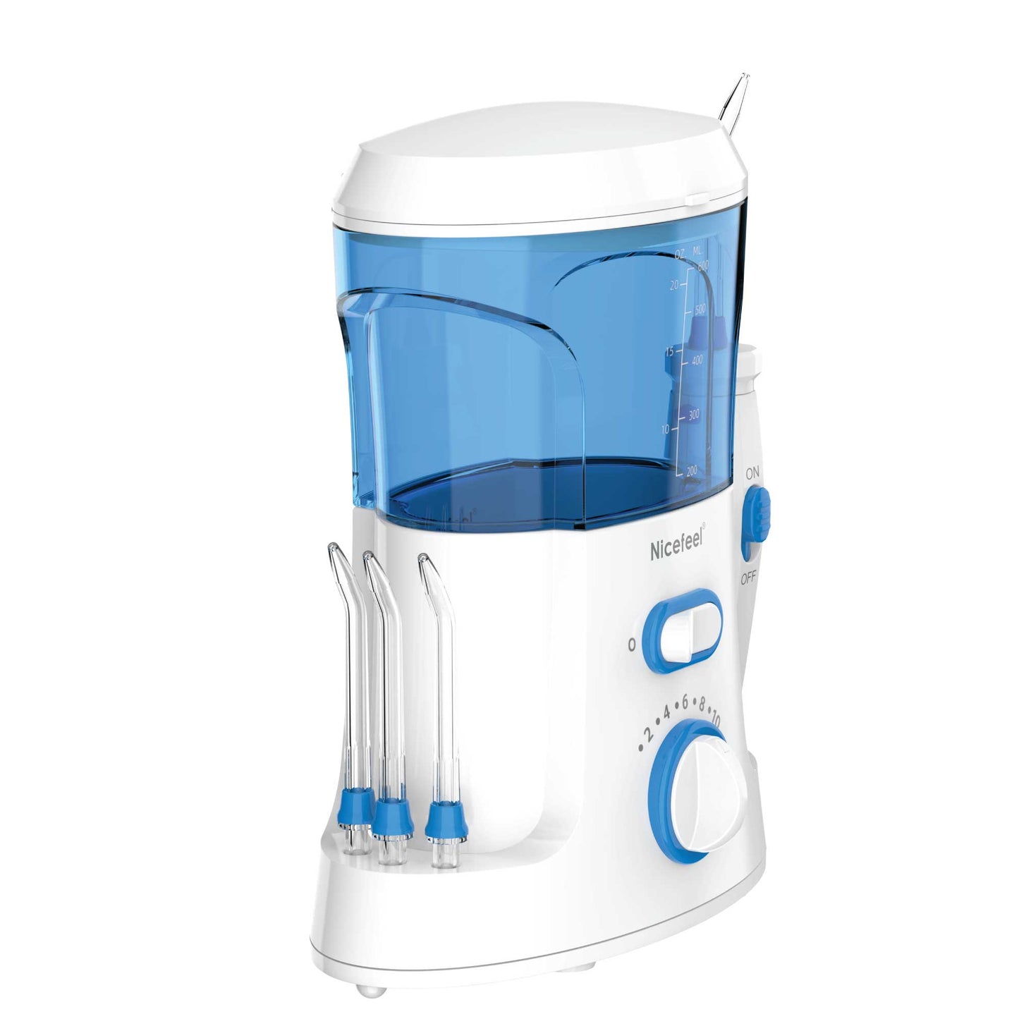 600ml Electric Dental Water Flosser - 10 Pressure Settings, SAA Approved, Family Set