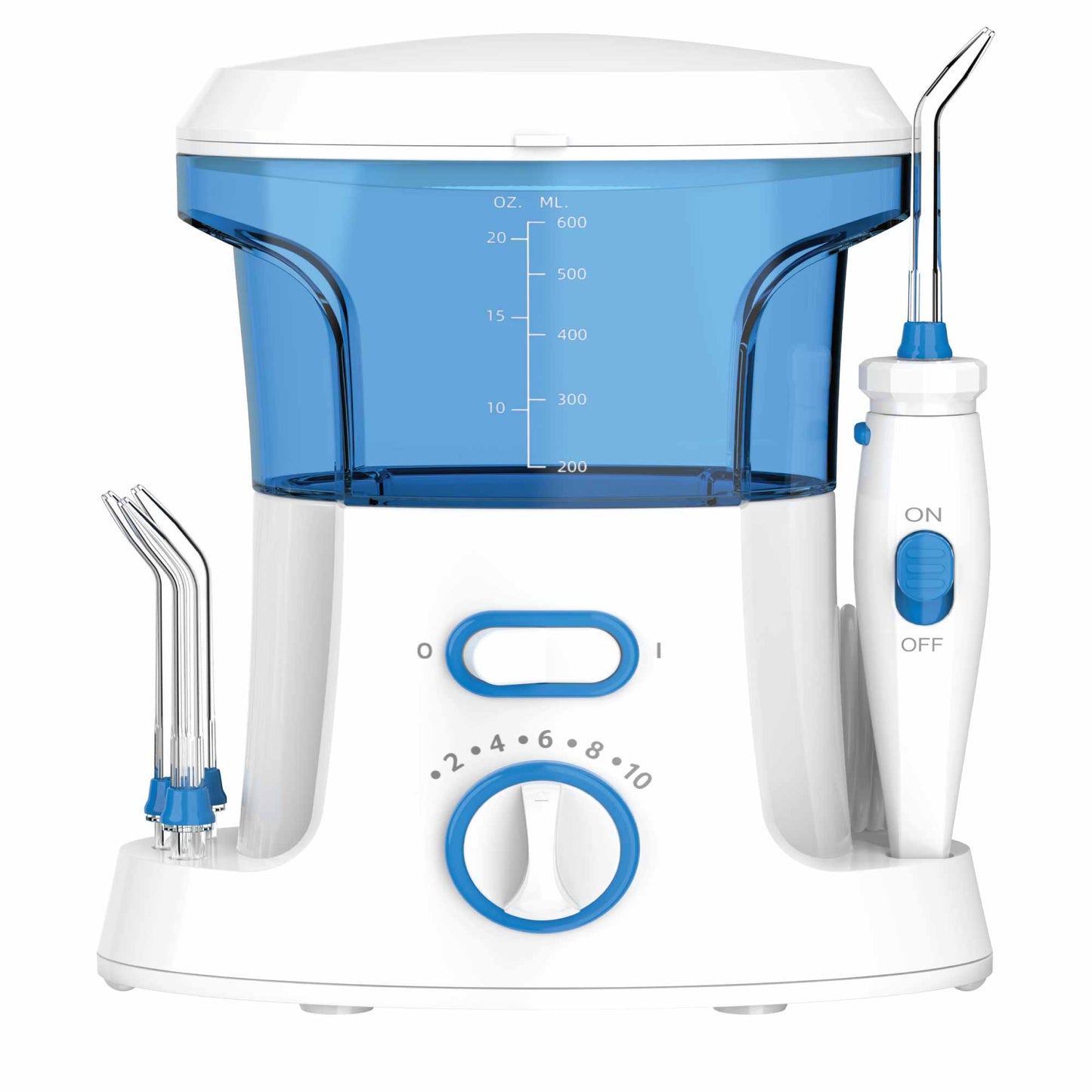600ml Electric Dental Water Flosser - 10 Pressure Settings, SAA Approved, Family Set