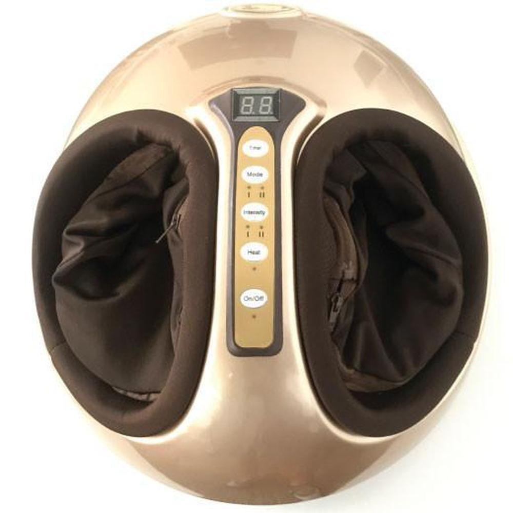 OrkuFoot 3D Shiatsu Foot Massager PL-8811, Heat, Kneading, Air Compression, Champagne Gold