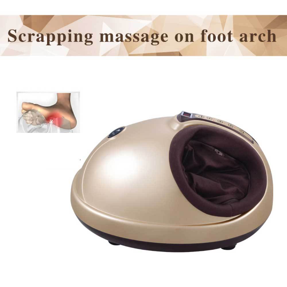 OrkuFoot 3D Shiatsu Foot Massager PL-8811, Heat, Kneading, Air Compression, Champagne Gold