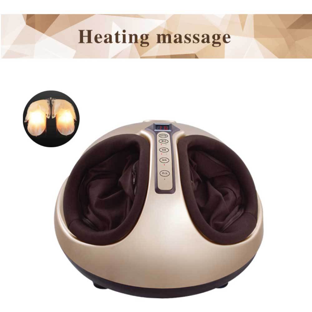 OrkuFoot 3D Shiatsu Foot Massager PL-8811, Heat, Kneading, Air Compression, Champagne Gold