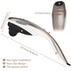 Champagne Handheld Body Massager - 6 Heads, Adjustable Speeds, Ergonomic Design, 28W Power – view 6