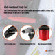 Car Cane Door Handle - 4-in-1 Mobility Aid with LED Flashlight, Hammer, Seat Belt Cutter – view 4