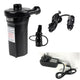 Rechargeable Electric AC DC Air Pump HS-218 - Inflator Deflator with AU Plug & Car Lighter, 3 Nozzles, 275 L/min