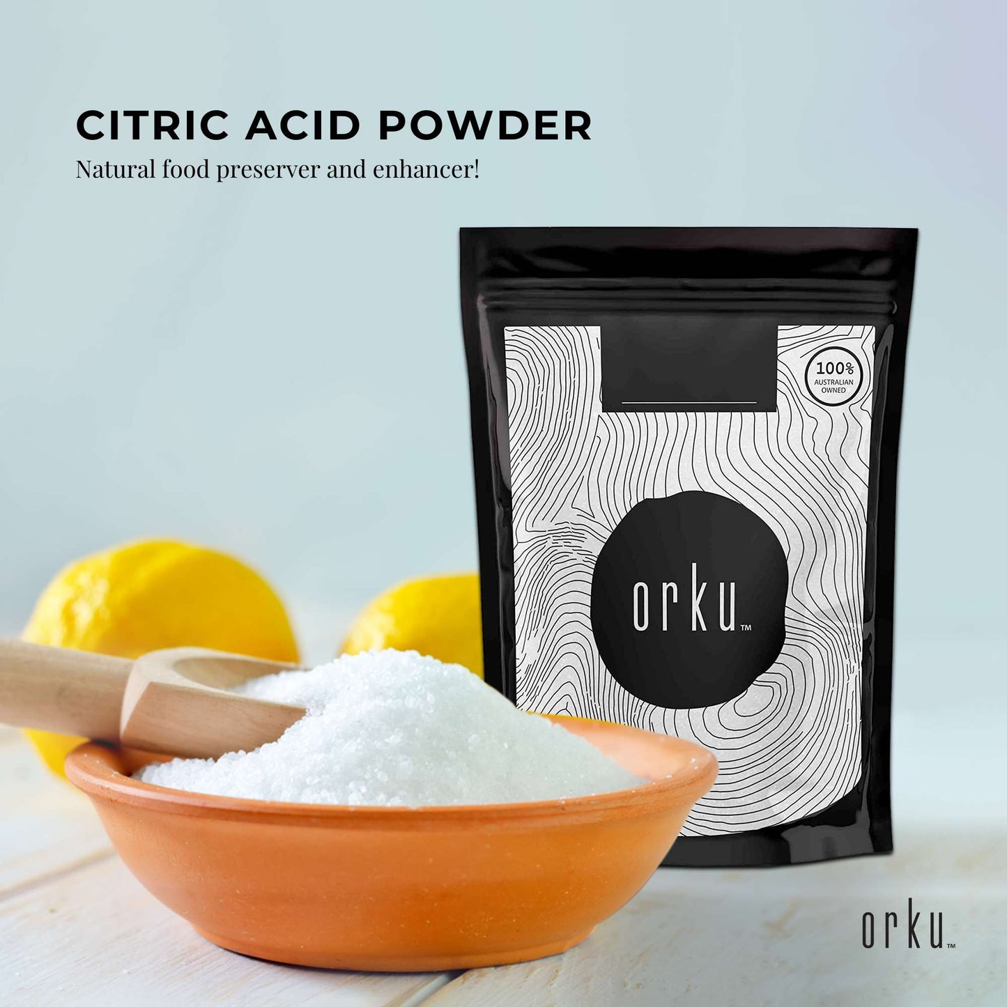 The Himalayan Salt Collective Citric Acid Powder 200g - Food Grade GMO Free E330 Preservative