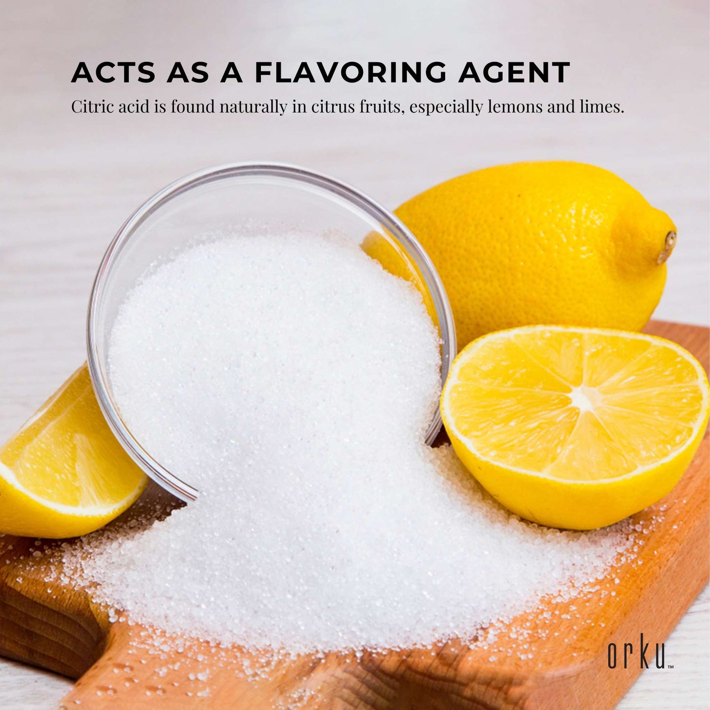 The Himalayan Salt Collective Citric Acid Powder 200g - Food Grade GMO Free E330 Preservative