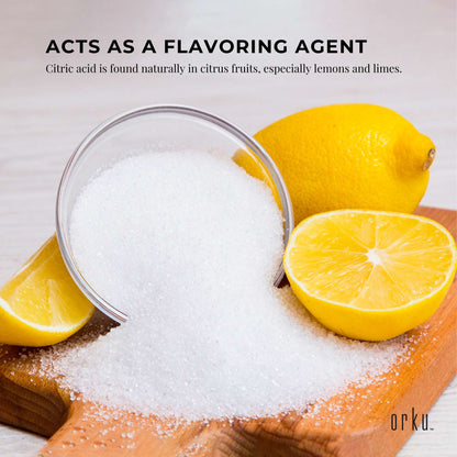 The Himalayan Salt Collective Citric Acid Powder 200g - Food Grade GMO Free E330 Preservative