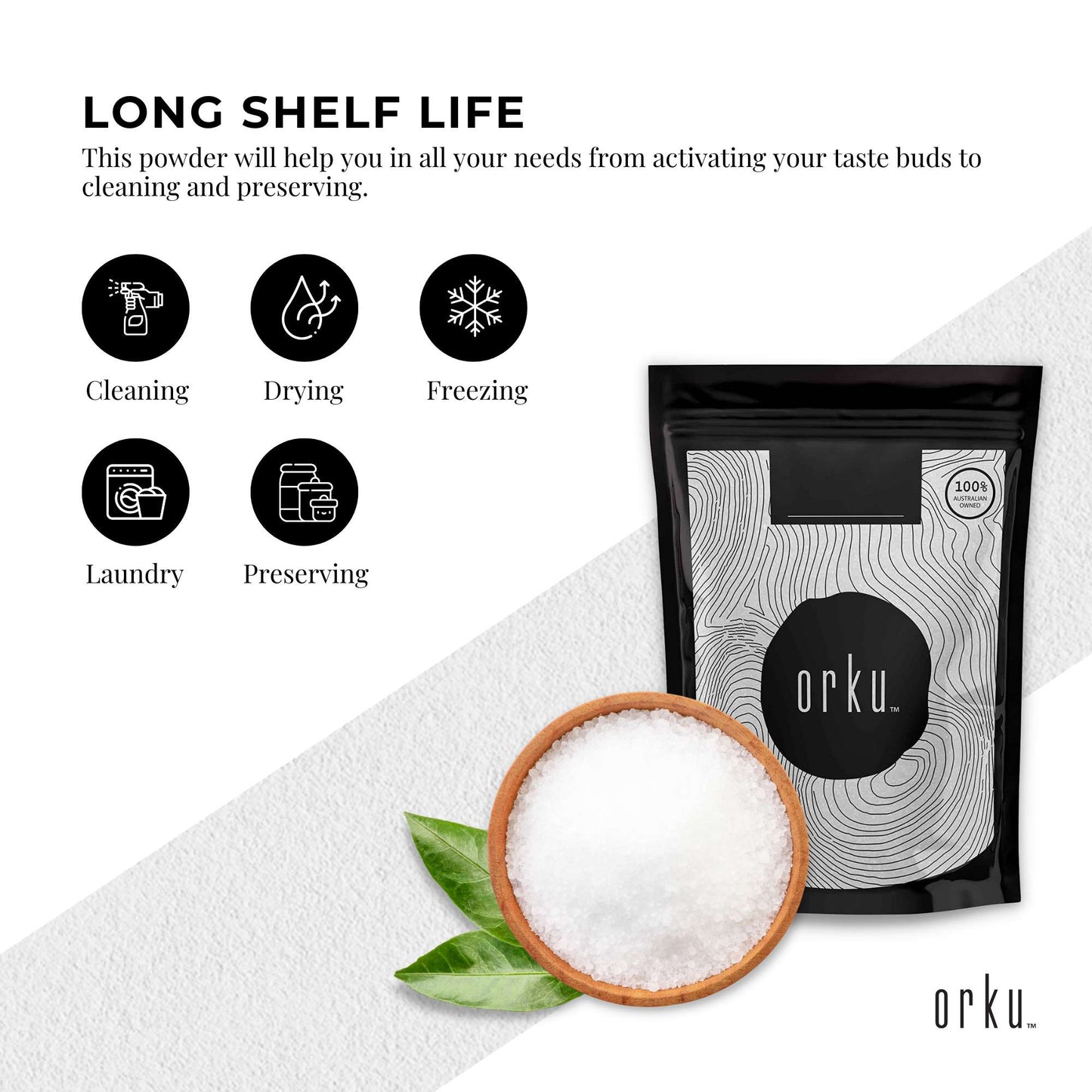 Himalayan Salt Collective 2kg Citric Acid Powder - Food Grade GMO Free Preservative E330