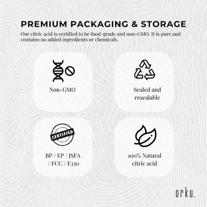 Himalayan Salt Collective 2kg Citric Acid Powder - Food Grade GMO Free Preservative E330