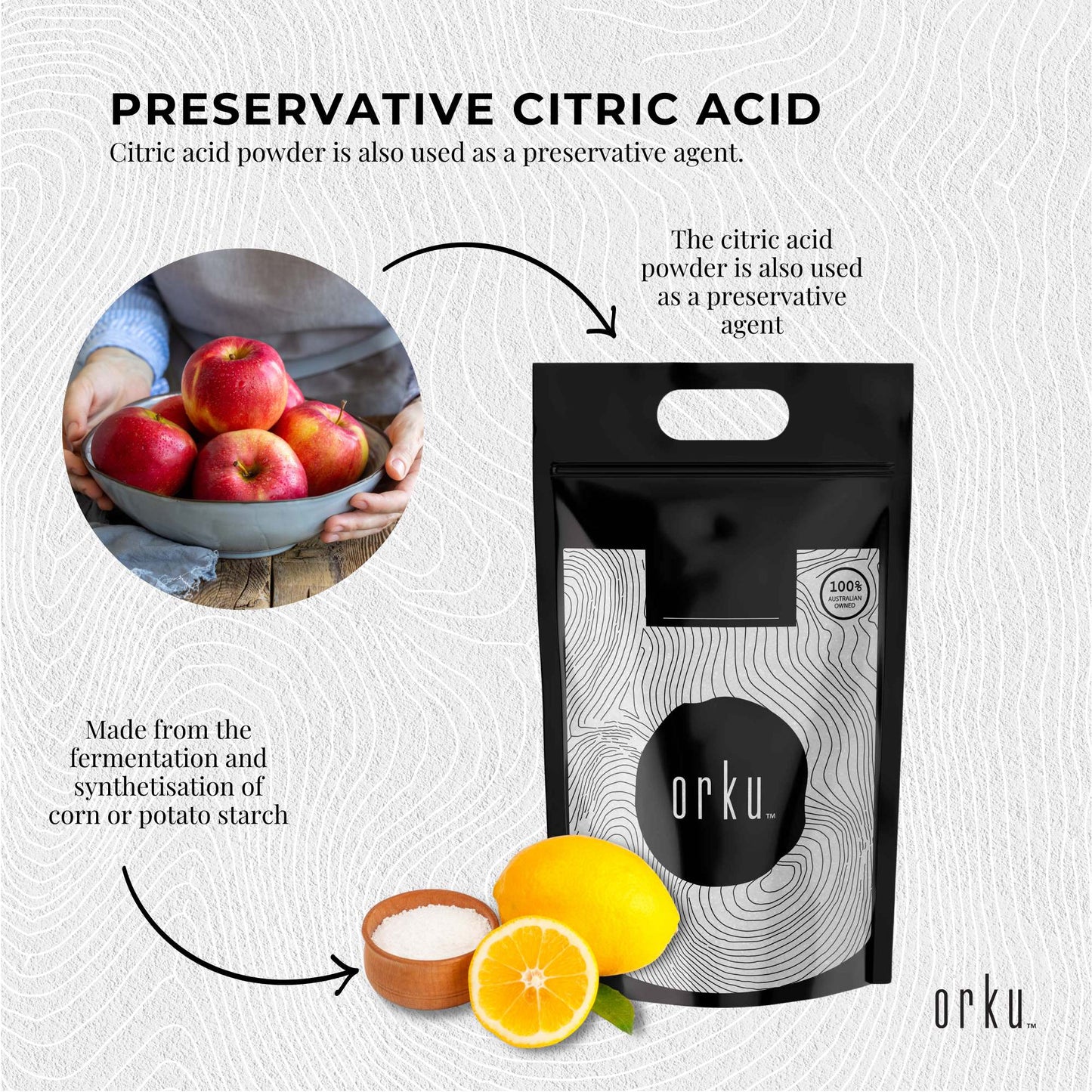 Himalayan Salt Collective 20kg Citric Acid Powder - Food Grade, GMO Free, Preservative, Anhydrous