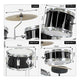 Karrera Children's 4pc Drum Kit - Black – view 3