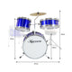 Karrera Children's 4pc Drum Kit - Blue – view 2