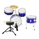 Karrera Children's 4pc Drum Kit - Blue – view 4