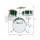 Karrera Children's 4pc Drumkit - Green – view 2