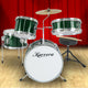Karrera Children's 4pc Drumkit - Green – view 10