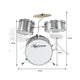 Karrera Childrens 4pc Drum Kit - Silver – view 2