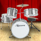 Karrera Childrens 4pc Drum Kit - Silver – view 10
