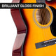 Karrera Acoustic Cutaway 40in Guitar - Sunburst – view 4