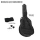 Karrera 38in Cutaway Acoustic Guitar with guitar bag - Natural – view 6