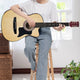 Karrera 38in Cutaway Acoustic Guitar with guitar bag - Natural – view 10