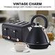 Pronti Toaster, Kettle & Coffee Machine Breakfast Set - Black – view 3